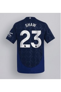 Fotbalové Dres Manchester United Luke Shaw #23 Venkovní Oblečení 2024-25 Krátký Rukáv